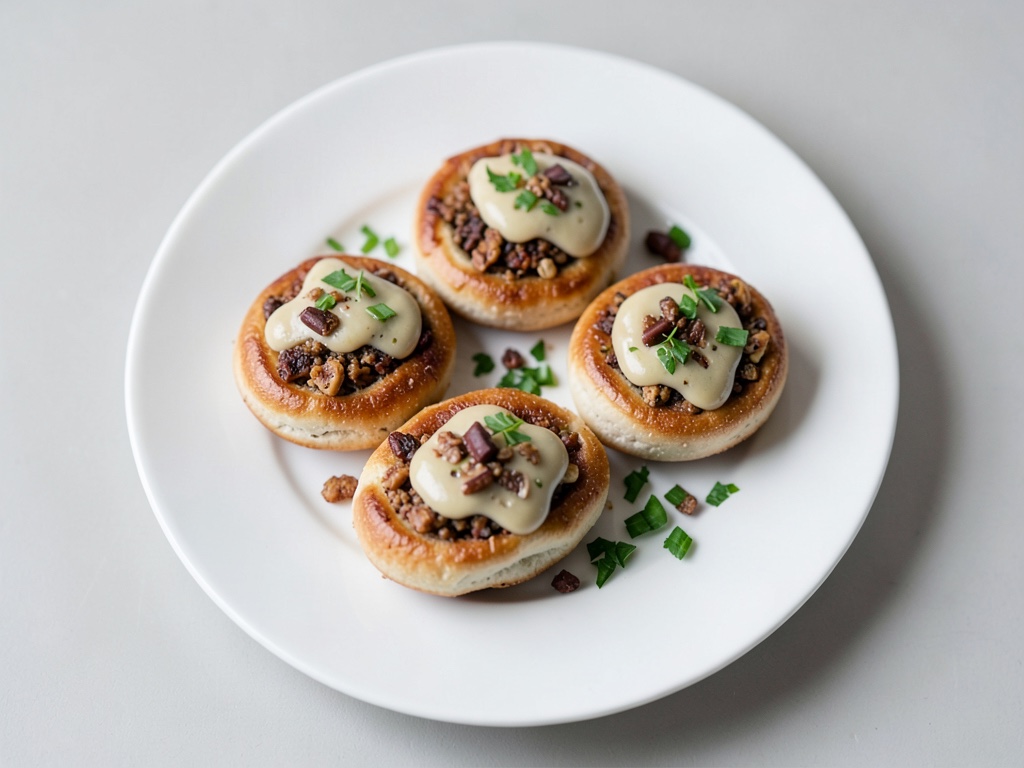 Bollos de muesli crujientes con aroma a queso vegano