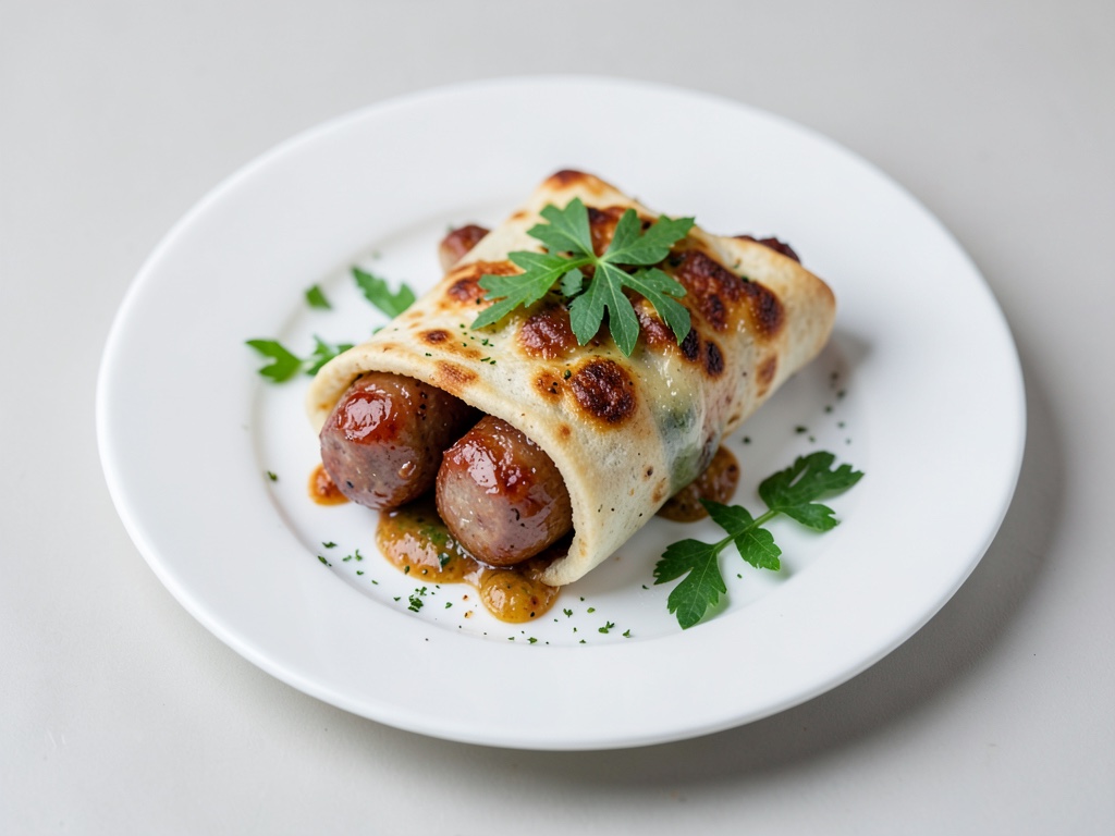 Salchichas espeluznantes en masa de pizza