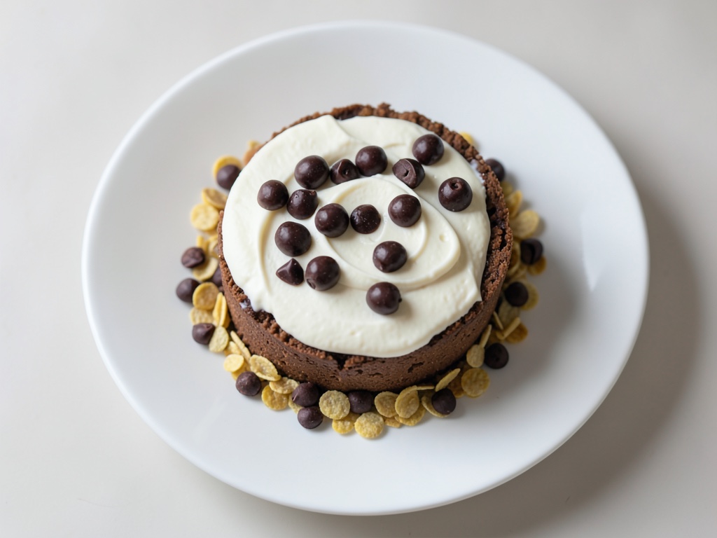 No-Bake-Käsekuchen mit Schoko-Cornflakes-Boden
