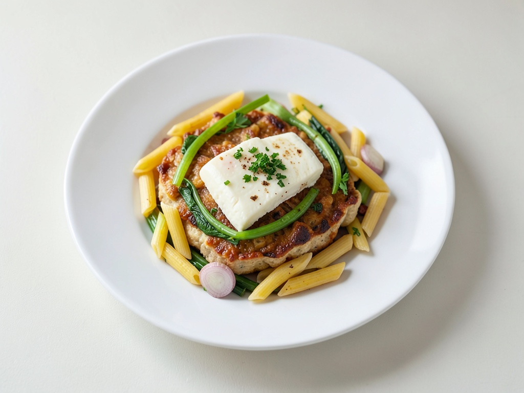 Pasta-Auflauf mit Lauch und Feta