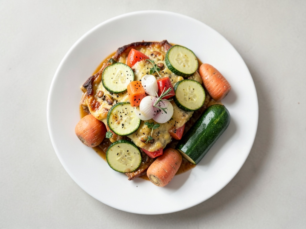 Nudelauflauf mit Zucchini und Karotten