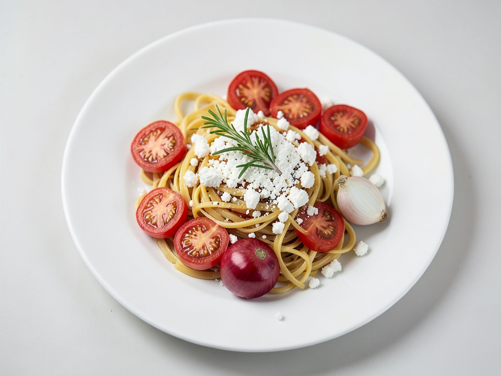 Ofen-Tomaten-Penne mit Feta-Orange-Crem