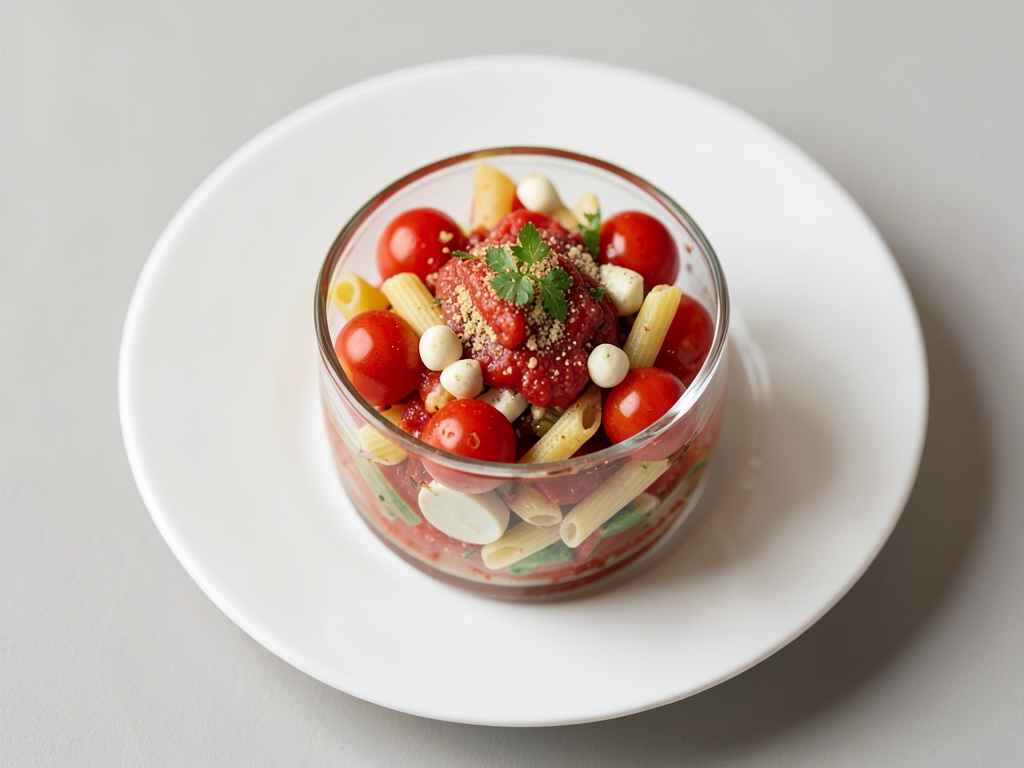 Nudelsalat im Glas