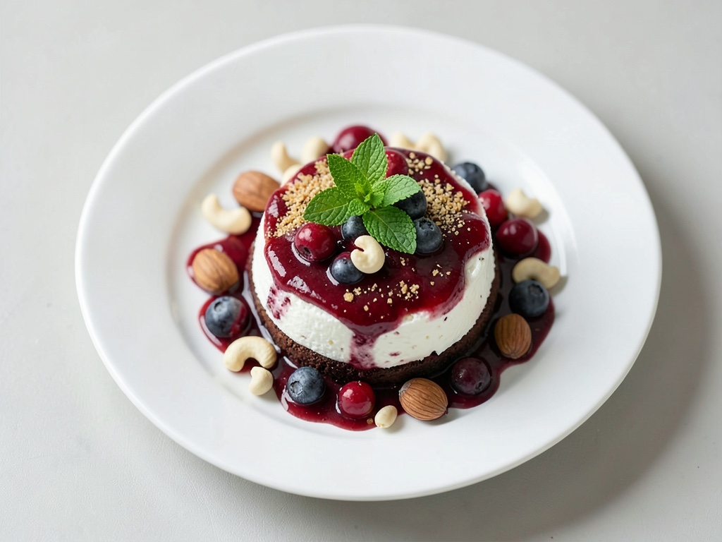 Skyr con nueces y canela con bayas