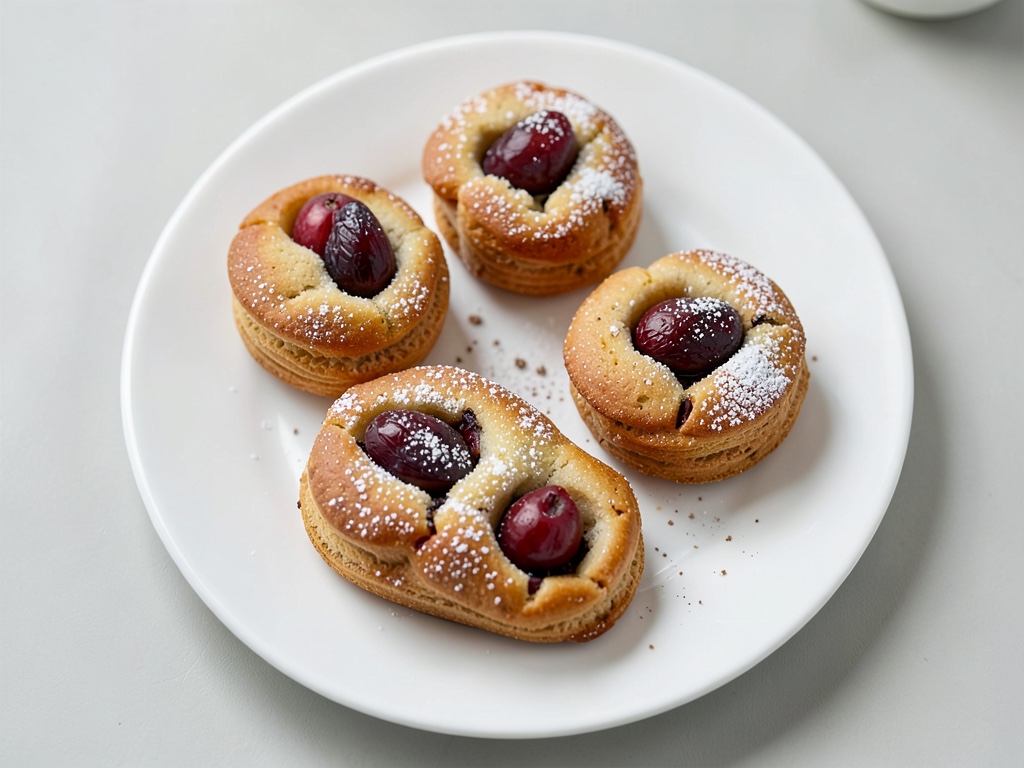 Nusstörtchen mit Pflaumen