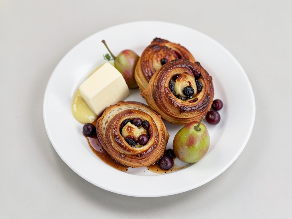 Casseruola di pere e panini