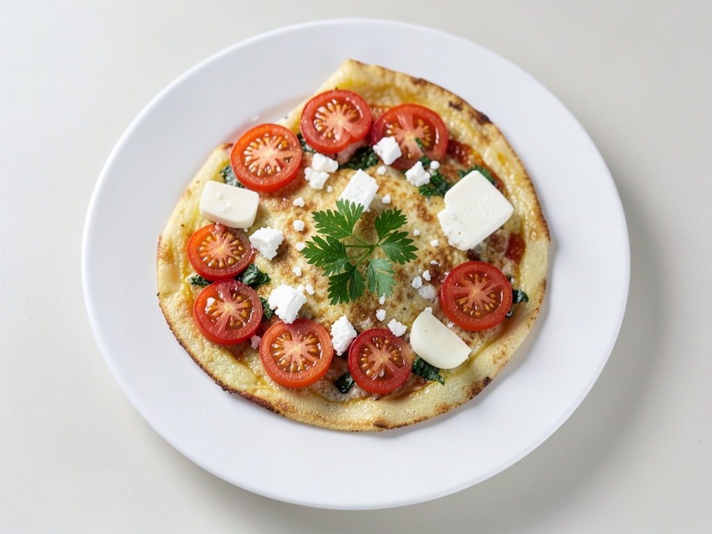Tortilla de Feta y Tomate