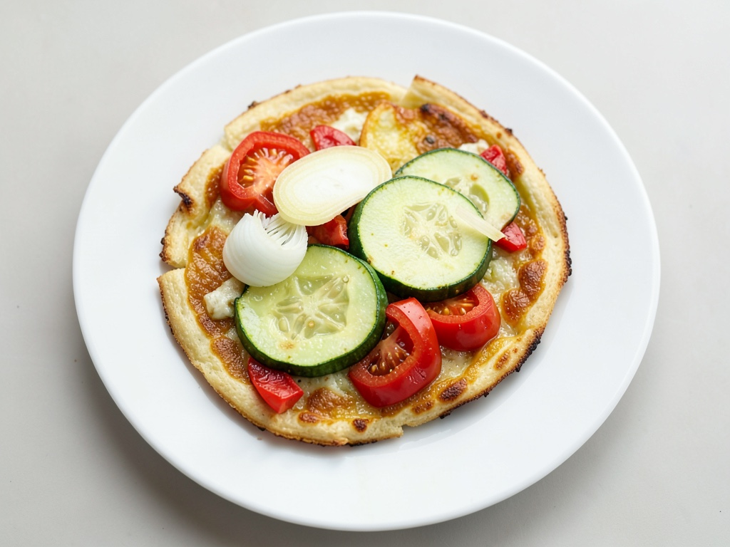 Tortilla de calabacín y pimiento