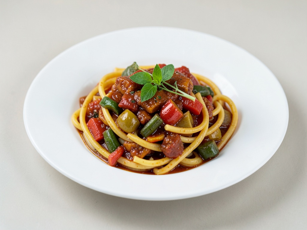 One-Pot-Nudeln mit Tomaten-Gemüse-Soße