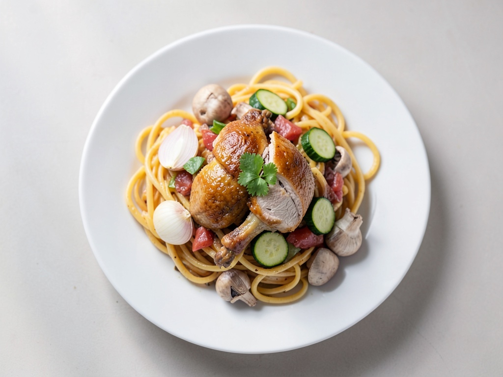 Ein-Topf-Pasta mit Hähnchen
