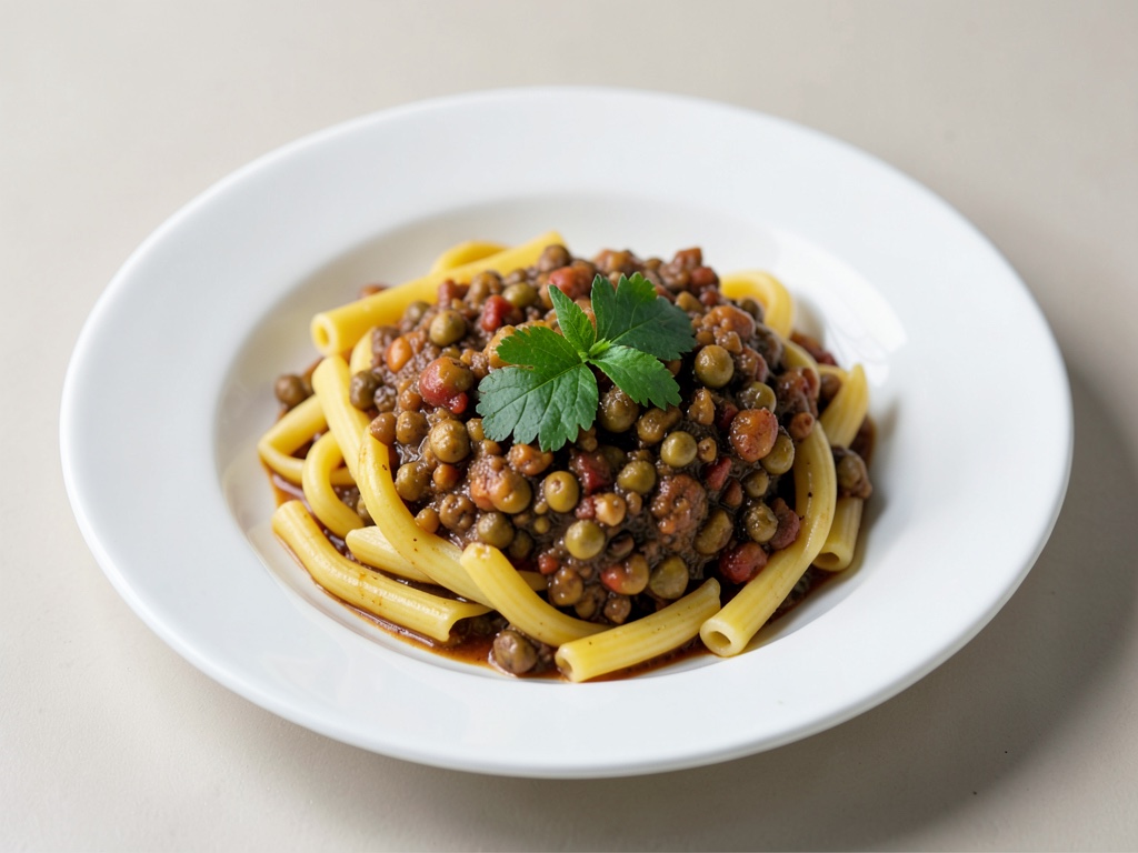 One-Pot-Linsenbolognese-Pasta für unterwegs