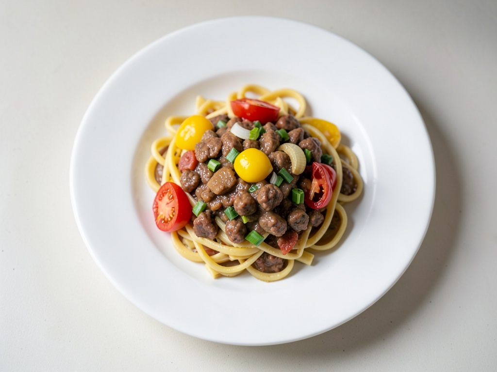 One-Pot-Pasta mit Wurstgulasch