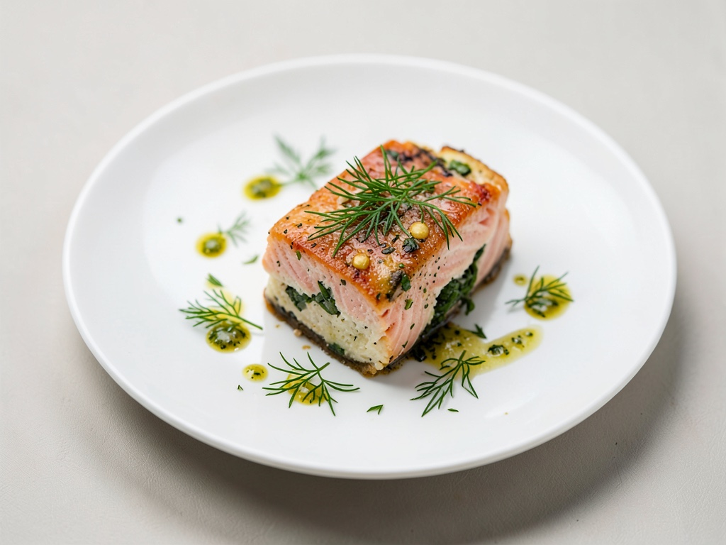 Rouleau moelleux au saumon et aneth