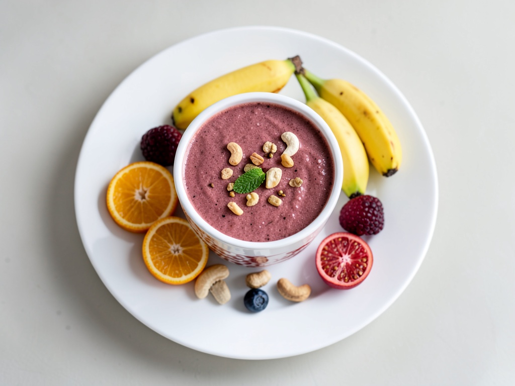 Orangen-Bananen-Smoothie mit Passionsfrucht