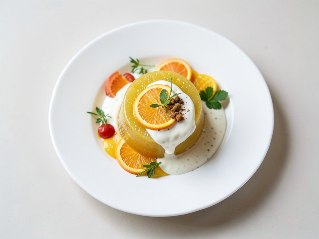 Gelatina di Yogurt alle Arance