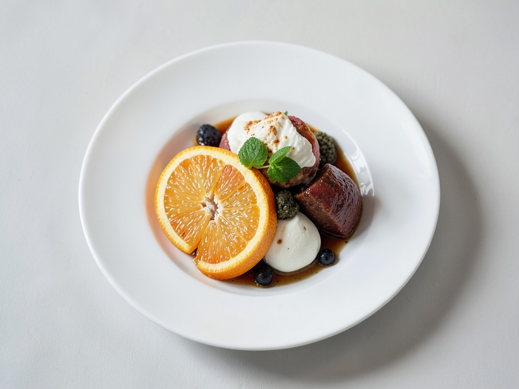 Orangensorbet mit Whiskey