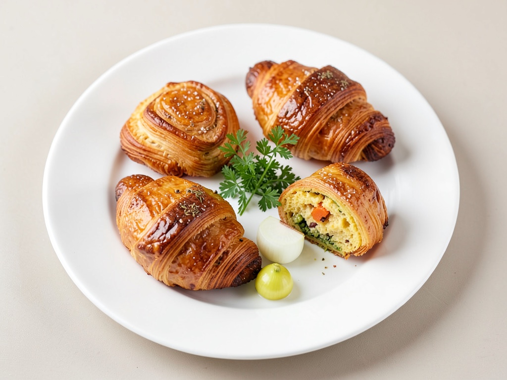 Croissants de carne picada orientales