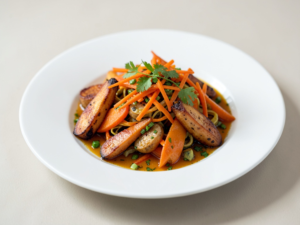 Insalata di carote orientale con carote arrosto