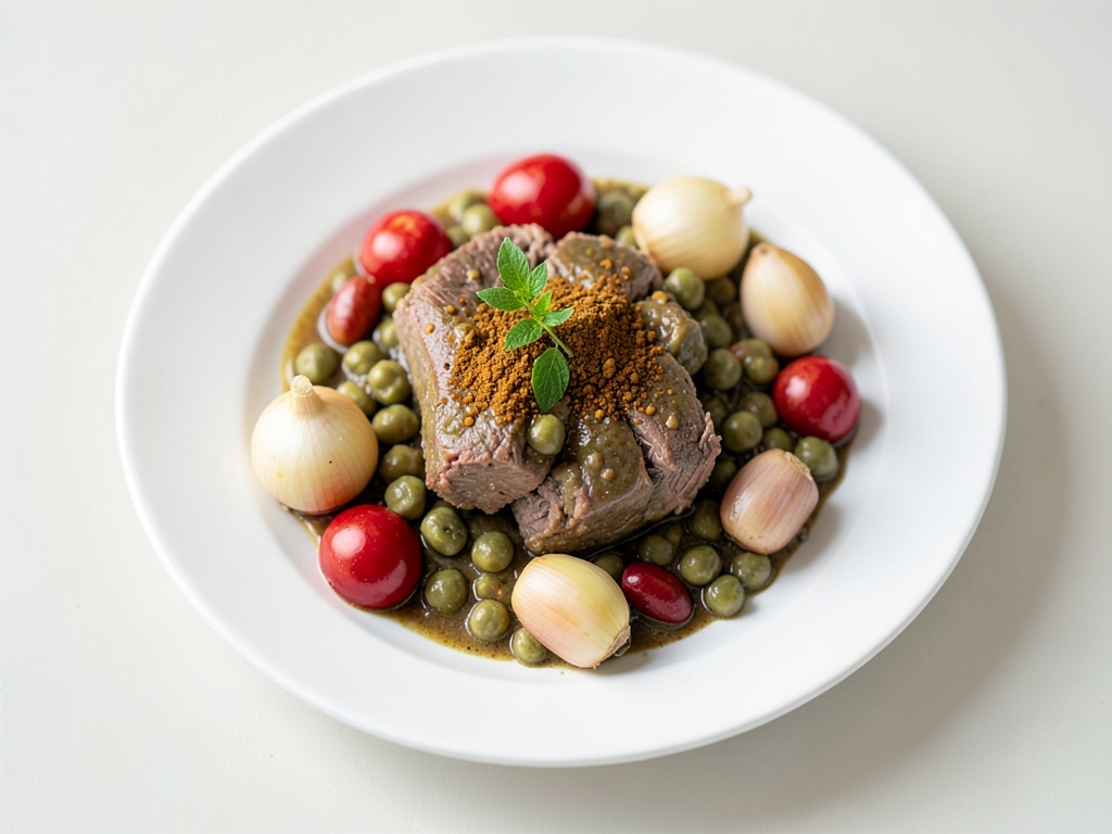 Ragù di manzo orientale con ceci