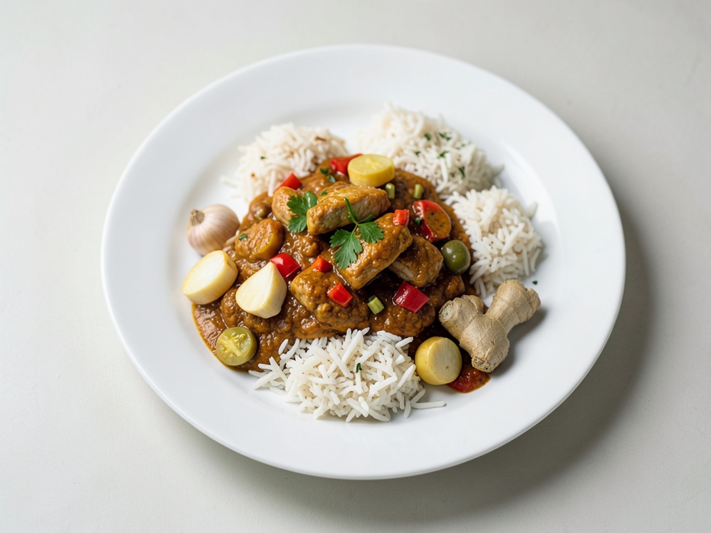 Paleo-Hähnchen-Curry mit Reis