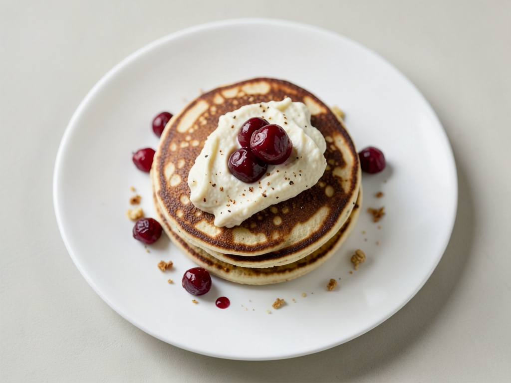 Pancakes mit Kirschquark