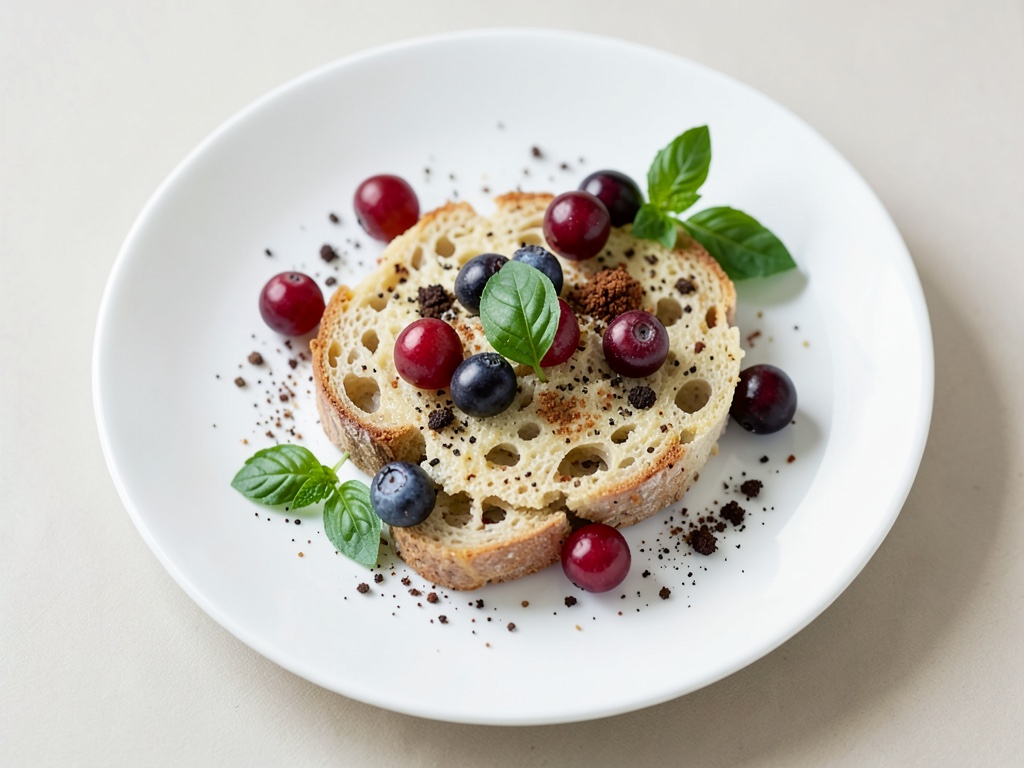 Insalata di pane con fragole dolci e piccanti
