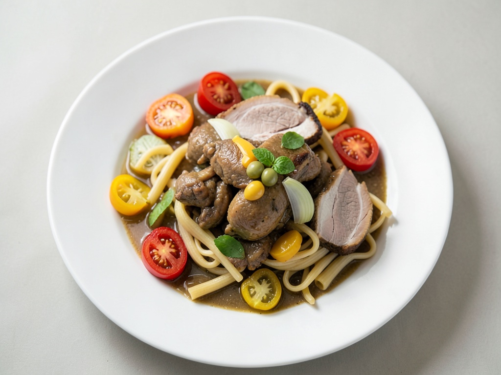 Gulasco di Pollo con Peperoni e Spätzle