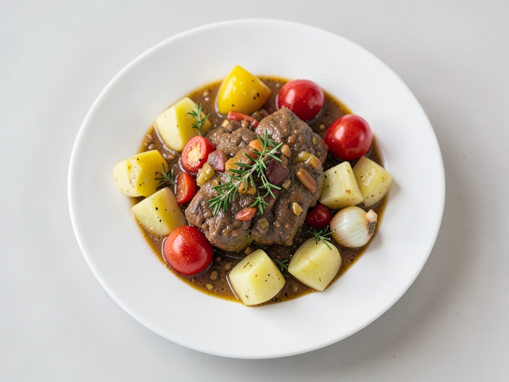 Gulasco di Paprika e Kasseler con Schupfnudeln di Patate
