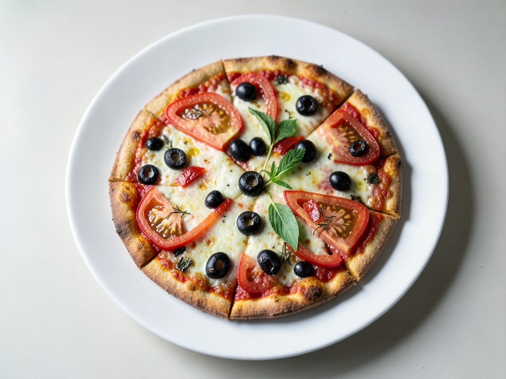 Pizza al Porro e Peperone con Olive