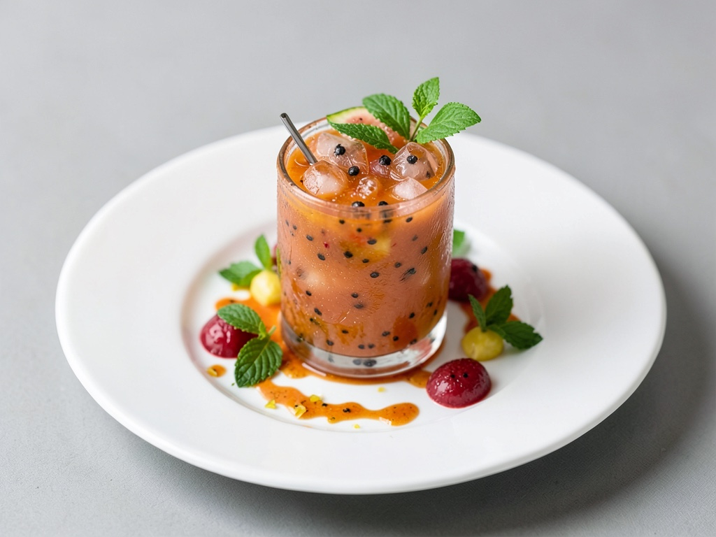 Leckere Passion-Fruit-Gin-Mule Mixgetränk