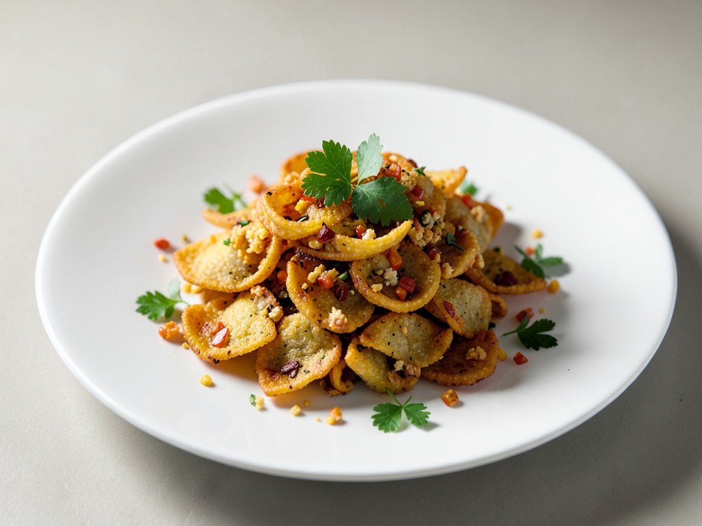 Chips de pasta crujientes