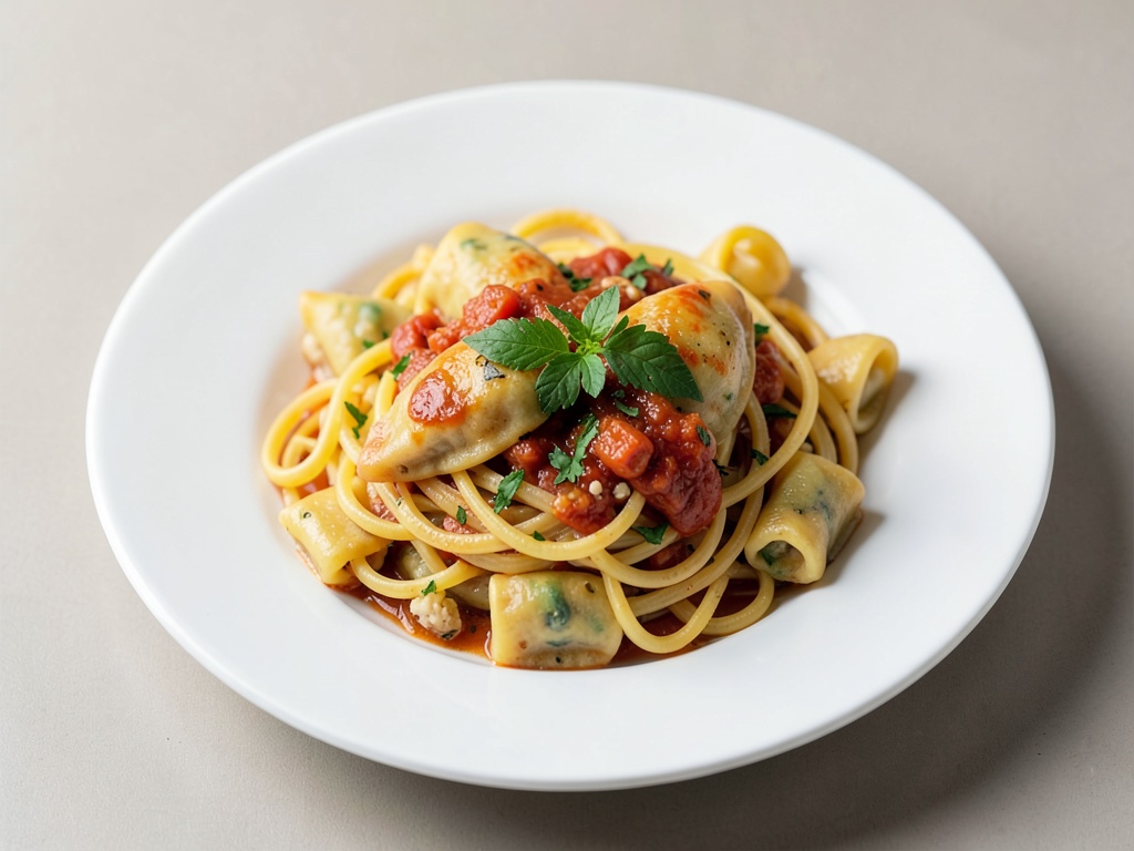 Gemischte Pasta mit Maultaschen und Schupfnudeln