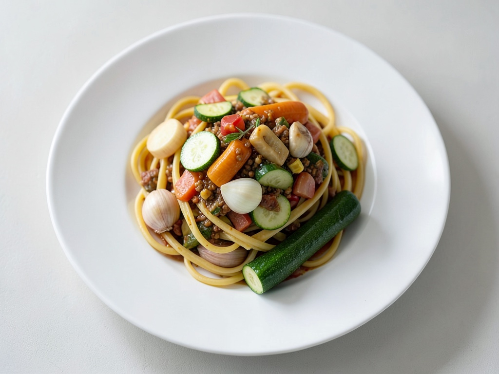 Meeresfrüchte-Spaghetti mit Zucchini