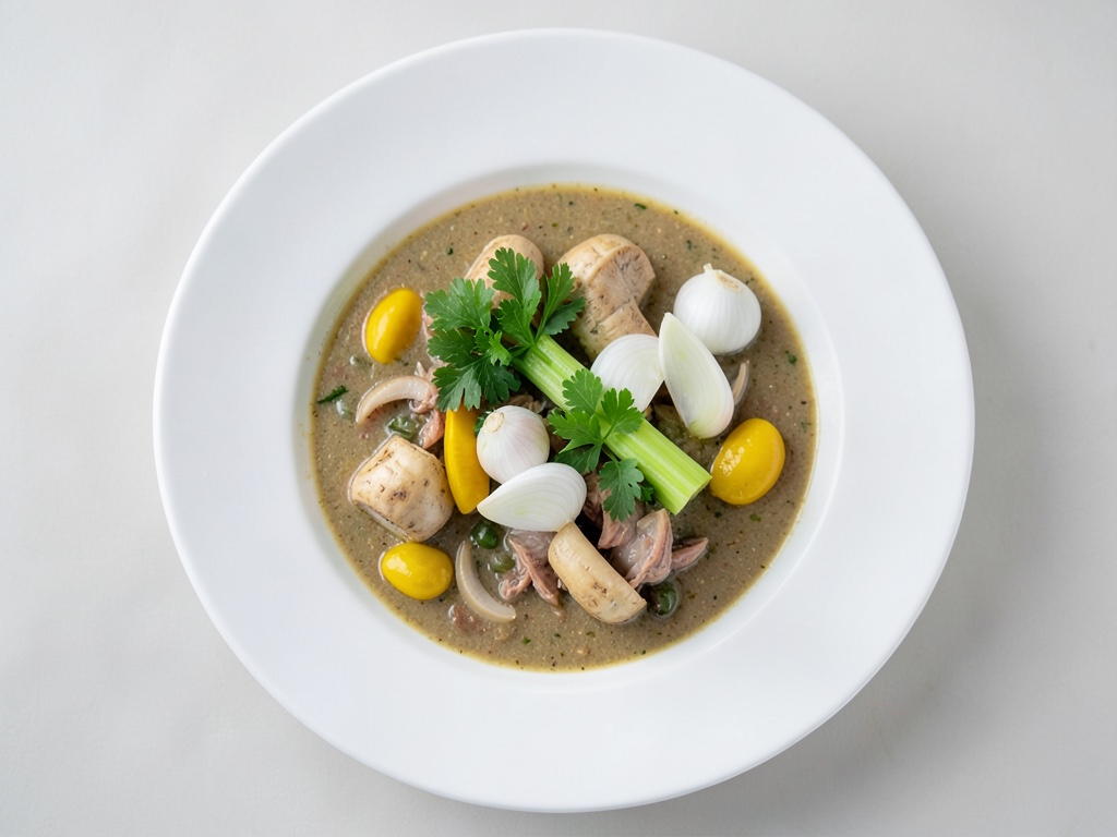 Zuppa cremosa di pastinaca con crostini croccanti