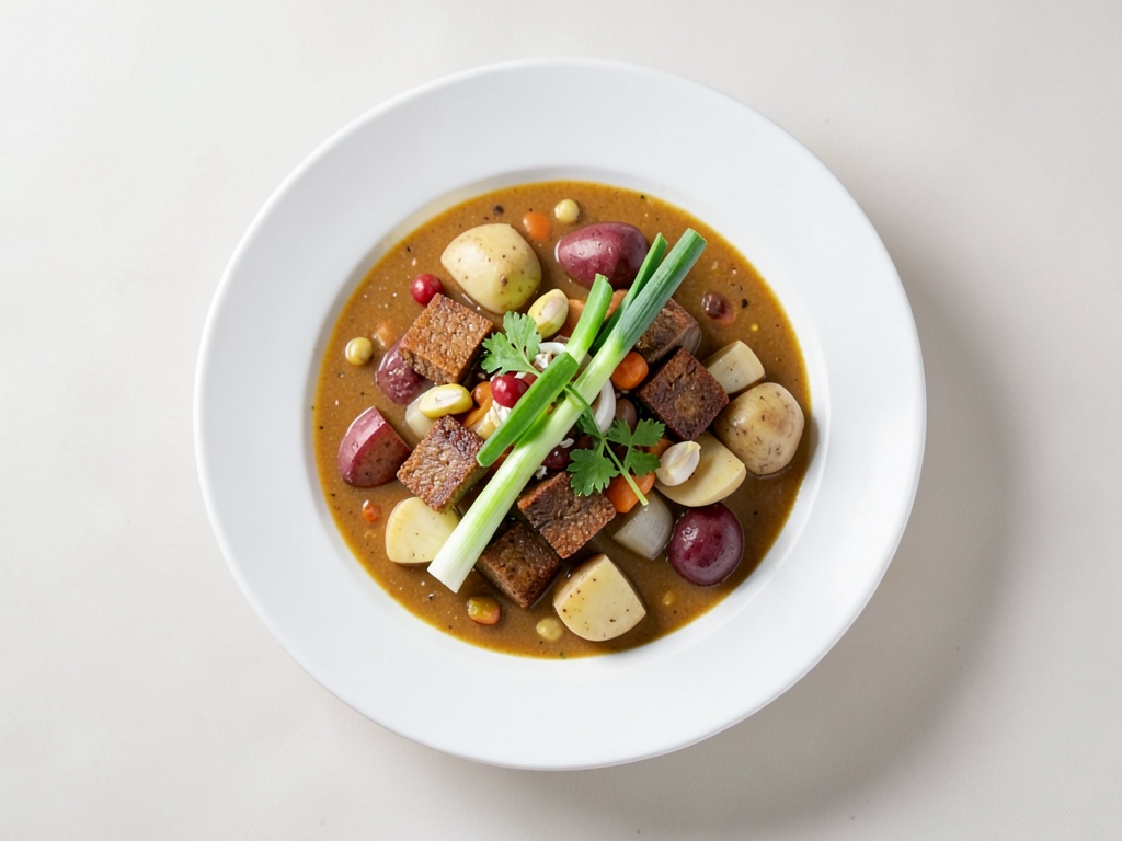 Sopa de nabo con crutones
