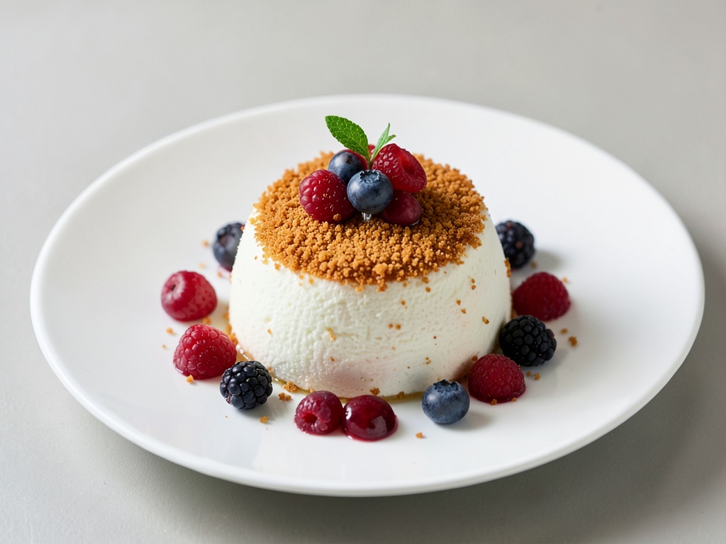 Knusprige Pavlova mit frischen Beeren