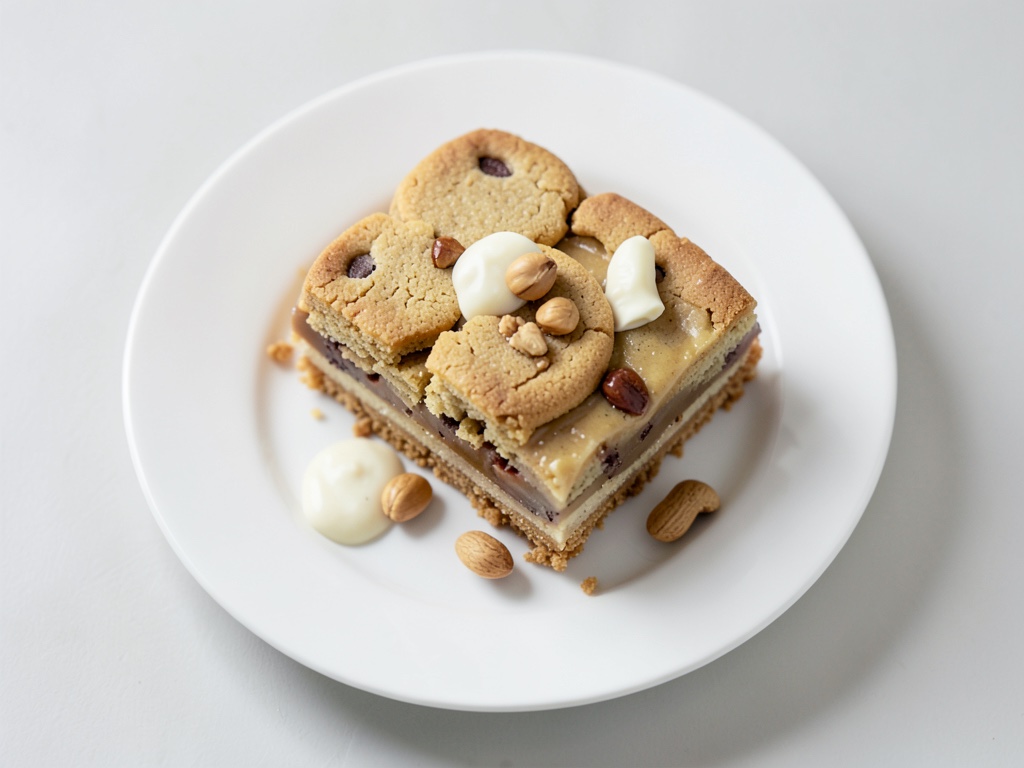 Cremige Erdnussbutter-Torte mit Keksboden