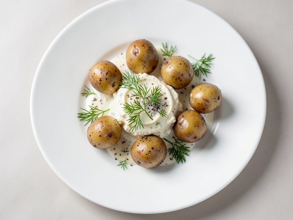 Patate con crema di quark e erbe fresche