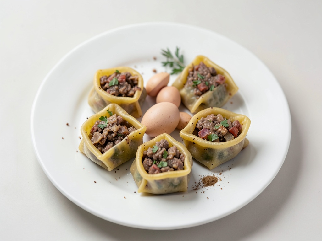 Pelmeni – Teigtaschen mit Hackfleischfüllung