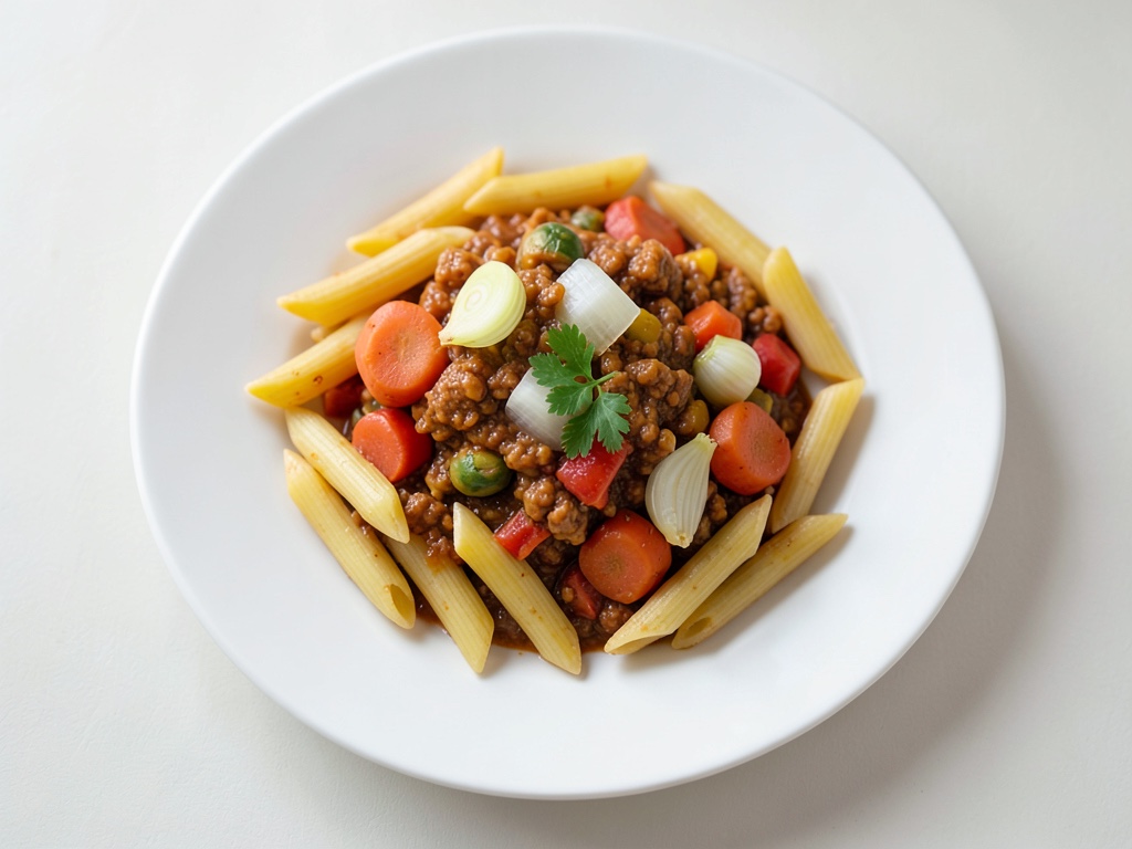 Penne con bolognese di verdure