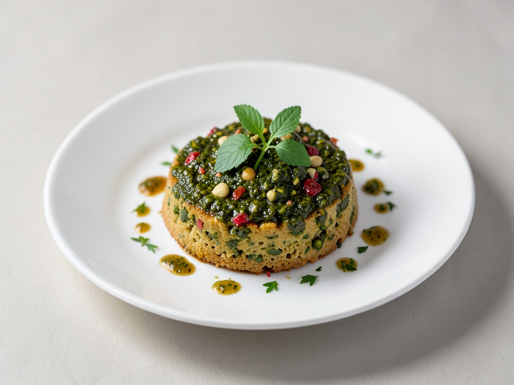Pâte au pesto floral