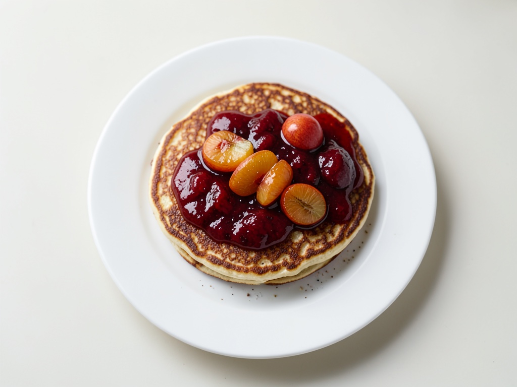 Aprikosen-Marmelade-Pfannkuchen
