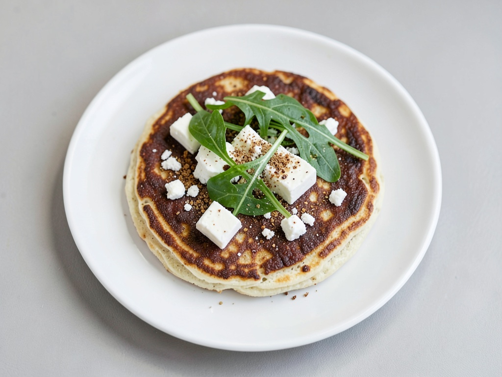 Tortitas con Feta y Rúcula