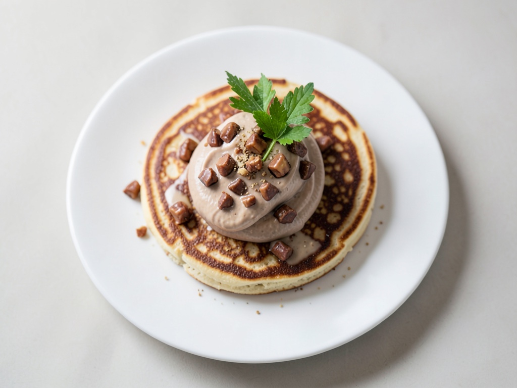 Fluffige Pfannkuchen mit Nuss-Nougat-Füllung