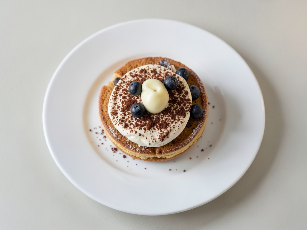 Fluffige Pfannkuchentorte mit Espresso-Creme