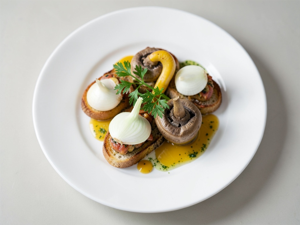 Ciabatta Crujiente con Rebozuelos y Skyr