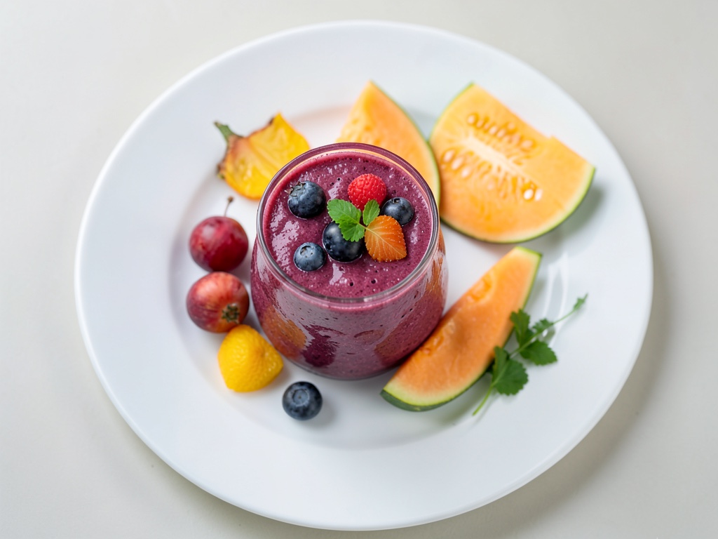 Pfirsich-Melonen-Smoothie