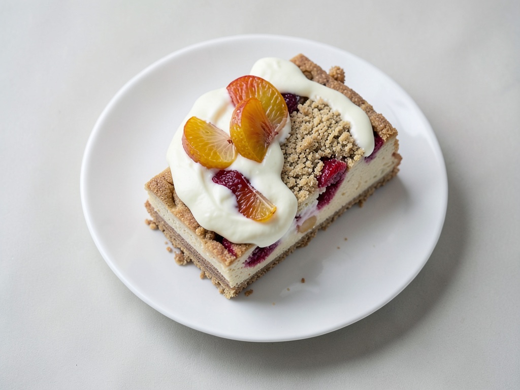 Pfirsich-Passionsfrucht-Cheesecake