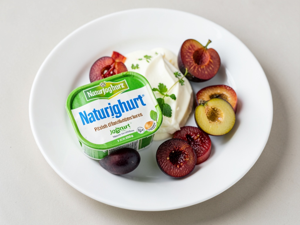 Ciruela + yogur natural