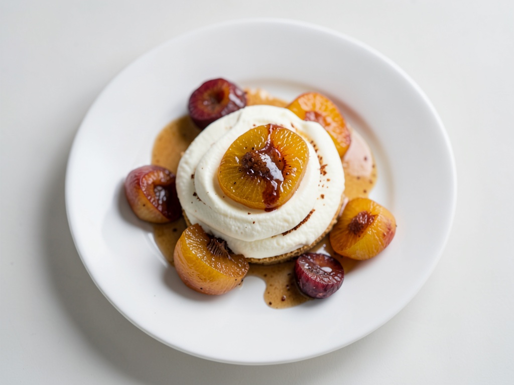 Pflaumen-Sahne-Dessert